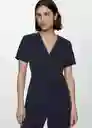 Enterizo Mono Boscol-H Navy Talla S Mujer Mango