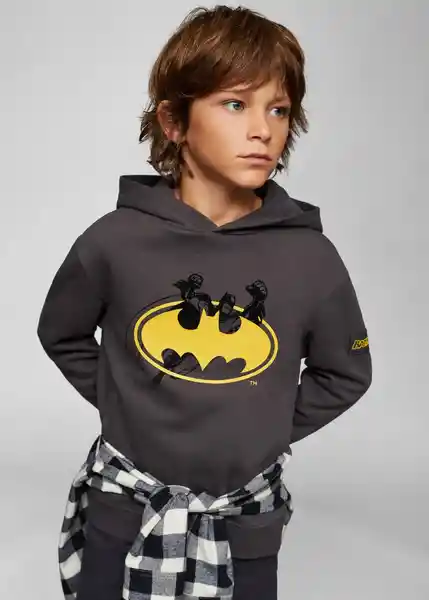 Sudadera Heroe Antracita Talla 06 Niños Mango