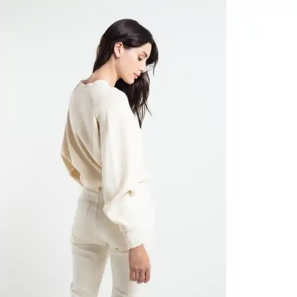  Saco Tejido Violeta Crudo Puro Claro Talla Xs Naf-Naf 