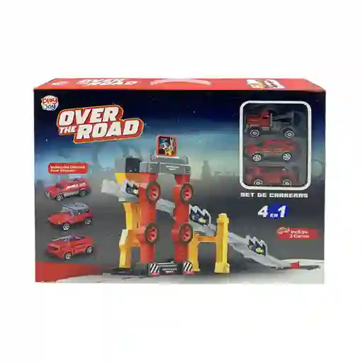 Play And Joy Play Set Over The Road Rojo