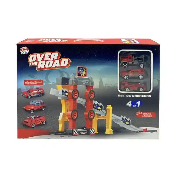 Play And Joy Play Set Over The Road Rojo