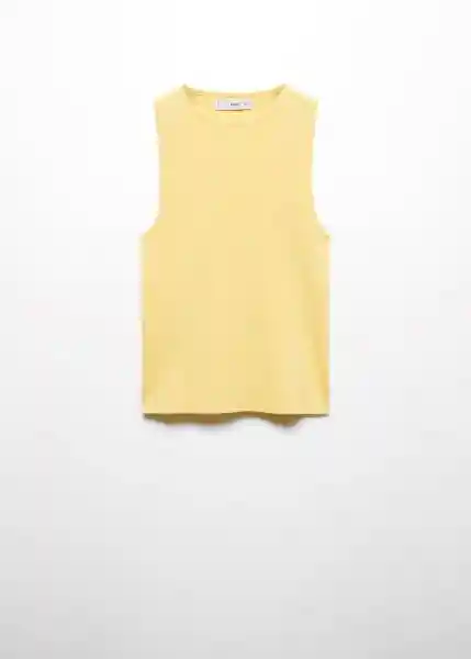 Top Hernan Amarillo Pastel Talla S Mujer Mango