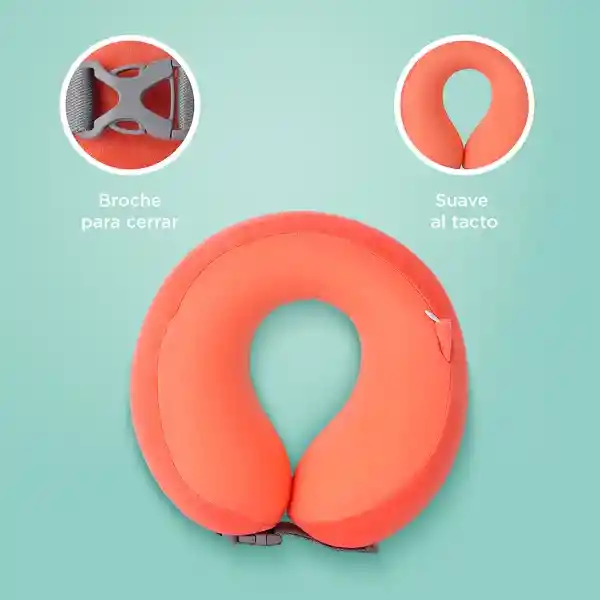 Almohada de Viaje Ajustable Para el Cuello Naranja Miniso