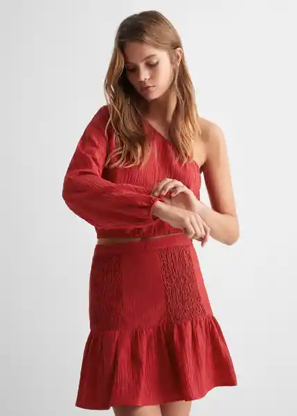 Blusa Tomatot Rojo Talla 22 Niñas Mango