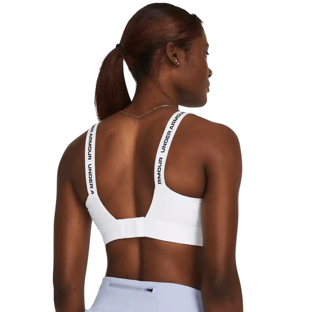 Under Armour Crop Infinity High Bra 223 Blanco Mujer Blanco Sac