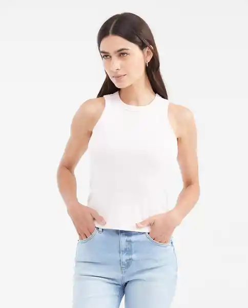 Top Essential Tank Femenino Rosado Talla S Chevignon