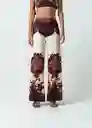 Pantalón Euge Mujer Crudo Novia Claro T 8 432G301 Naf Naf