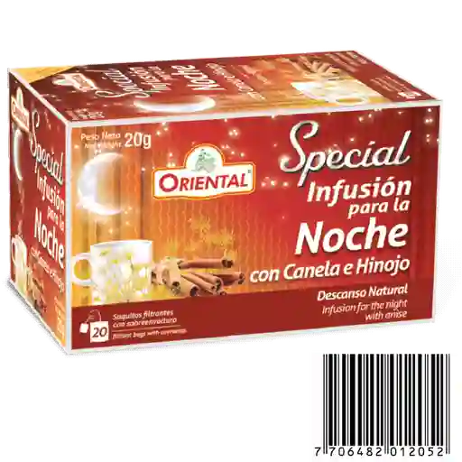 Oriental Infusión para la Noche con Canela e Hinojo