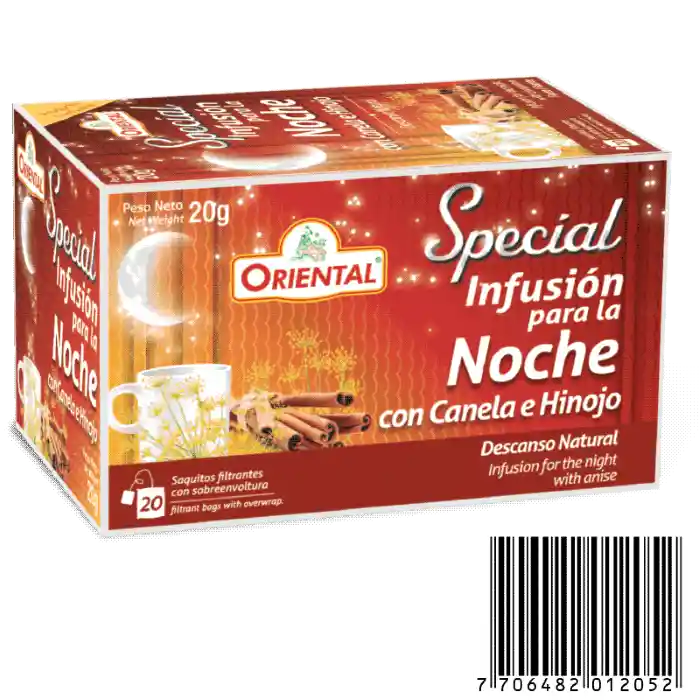 Oriental Infusión para la Noche con Canela e Hinojo