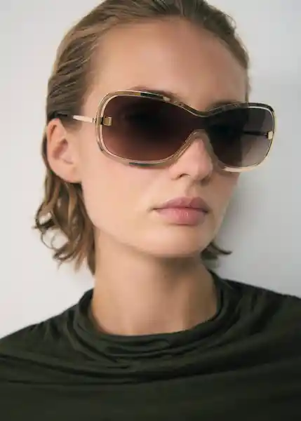 Camiseta Plie Khaki Talla S Mujer Mango