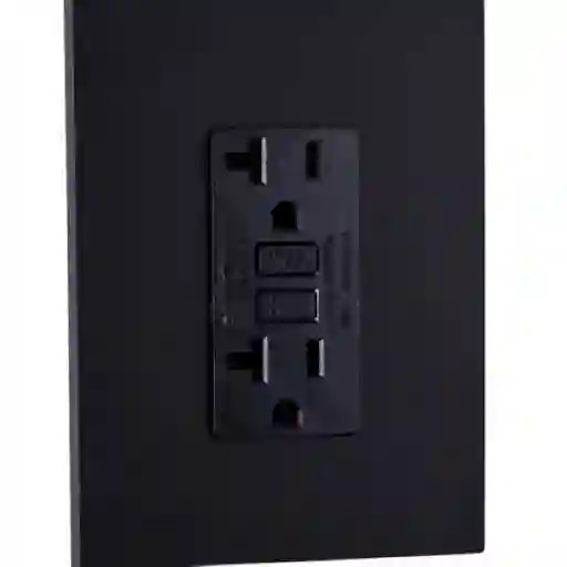 Ciles Tomacorriente Doble Gfci 20A 125V Nova Negro Mate