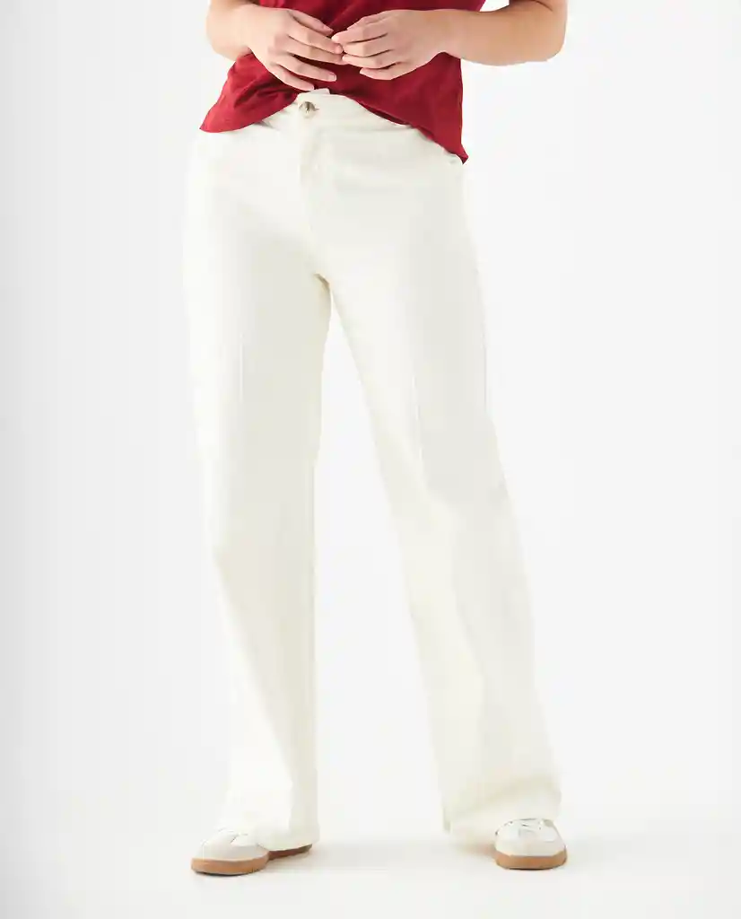 Pantalón Blanco Puro Claro Talla 8 639F021 Esprit