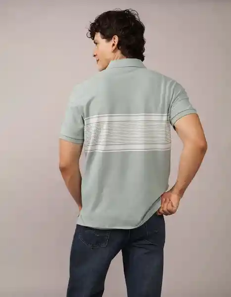 Camiseta Polo Hombre Azul Talla: X-LARGE 4394395 American Eagle