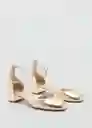 Zapatos Alexa Oro Talla 41 Mujer Mango