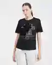Camiseta Flowers Negro Noche Ultra Oscuro T. S Chevignon