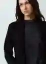 Gaban Tejido Mujer Negro Puro Ultra Oscuro Talla L 582G077 Naf Naf