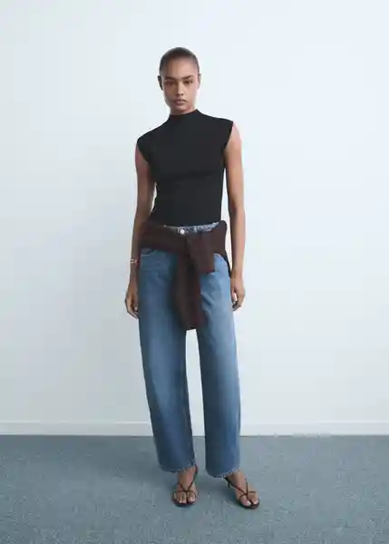 Jean Bet Tejano Oscuro Talla 32 Mujer Mango