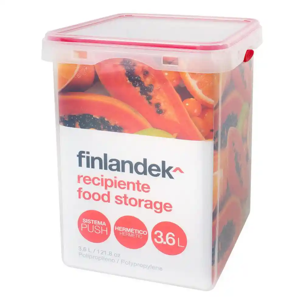 Recipiente Borde Rojo Finlandek 823