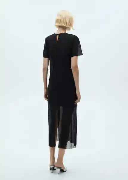 Vestido Xcarlis Negro Talla L Mujer Mango