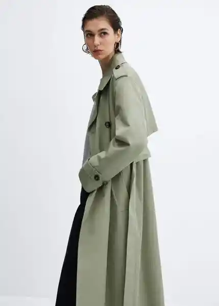 Gabardina Trench Angela Khaki Talla 27 Mujer Mango