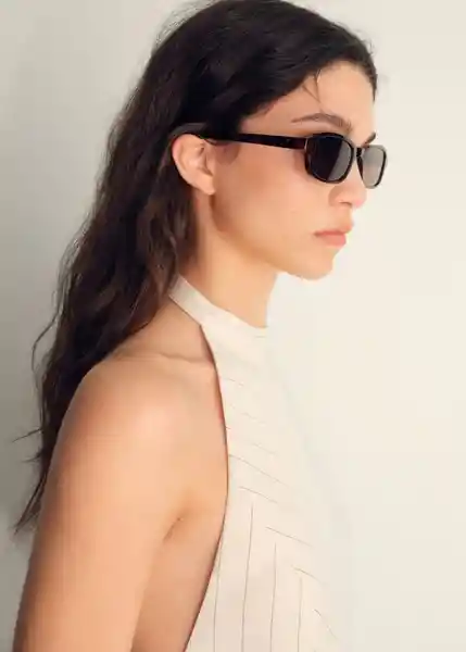 Top Camberra Offwhite Talla M Mujer Mango