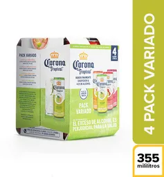 Corona Tropical Pack Surtido - Lata 355Ml X4