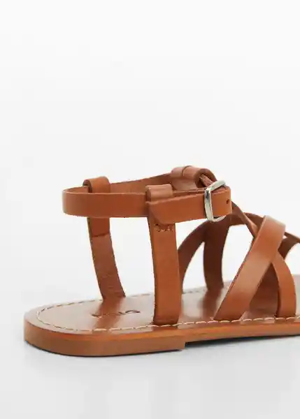 Sandalias Aurab Cuero Talla 23 Niñas Mango