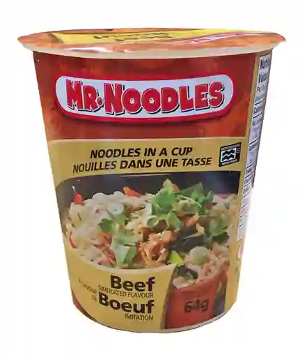 Mr. Noodles Sopa Instantánea Carne Vaso