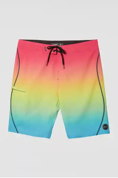 ONeill Boardshort Hyperfreak S-Seam Fade am Rosado Talla 32