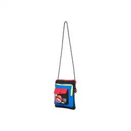 Bolso Crossbody Cuadrado Colección Mario Bros Negro Miniso