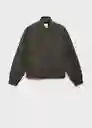 Chaqueta Hawaii Gris Talla M Mujer Mango