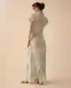 Vestido Verde Óleo Medio Talla S 691G004 Esprit