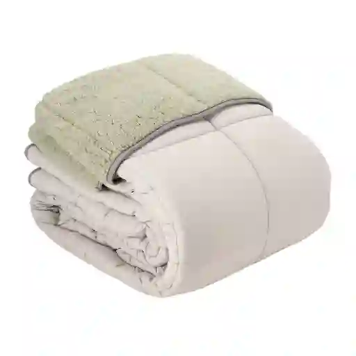 Cobertor Cordero Liso Gris Doble Diseño 0019 Casaideas