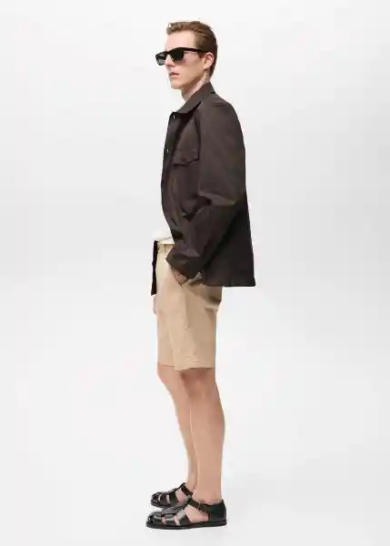 Bermuda Gracia Beige Talla 42 Hombre Mango