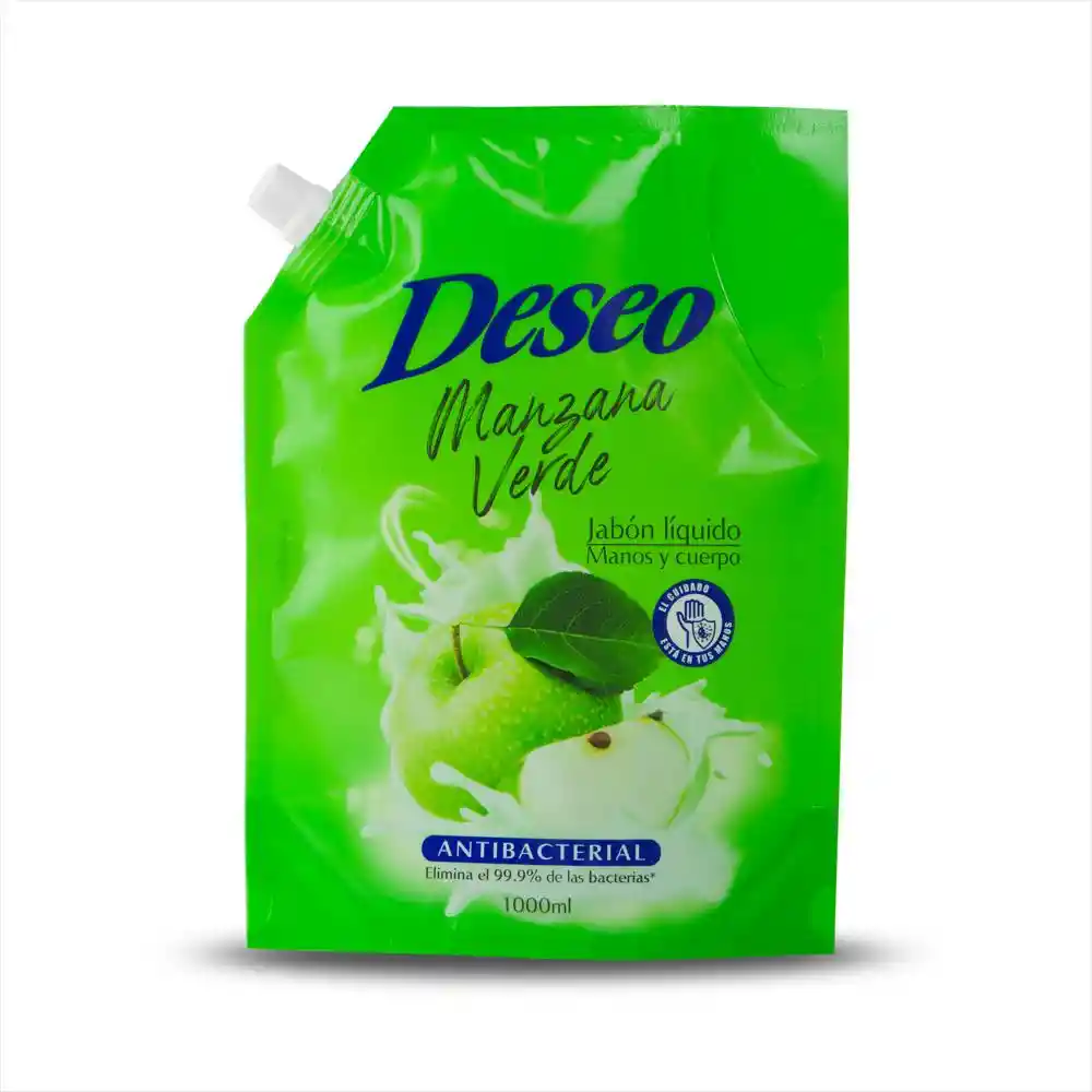 Deseo Jabón Líquido Antibacterial Frescura Manzana