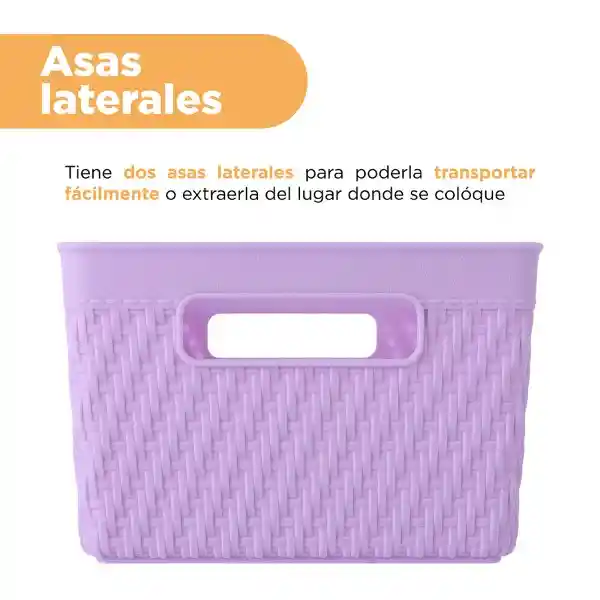 Organizador de Plástico Lila 21.3 cm S Miniso