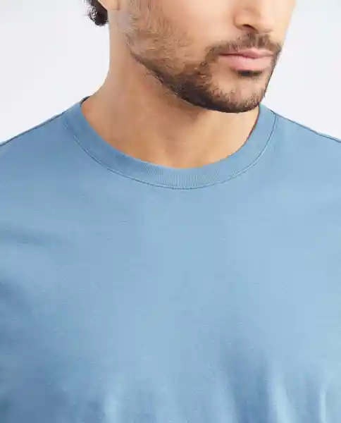 Basic T-shirt M/c Azul Espejismo Oscuro Talla Xl Hombre Chevignon