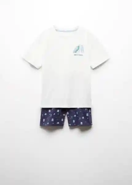 Set Pijama Surfpy Offwhite Talla 12 Niños Mango