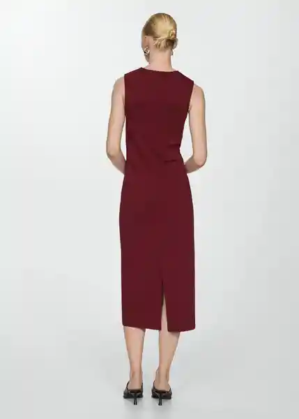 Vestido Fertina Granate Talla S Mujer Mango