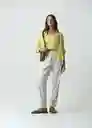 Pantalón Atenas Mujer Crudo Ballueca Claro T 6 032G375 Naf Naf