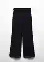 Pantalón Iguana Negro Talla 52 Mujer Mango