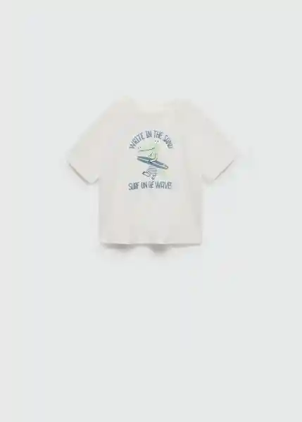 Camiseta Aligator Offwhite Talla 69 Niños Mango