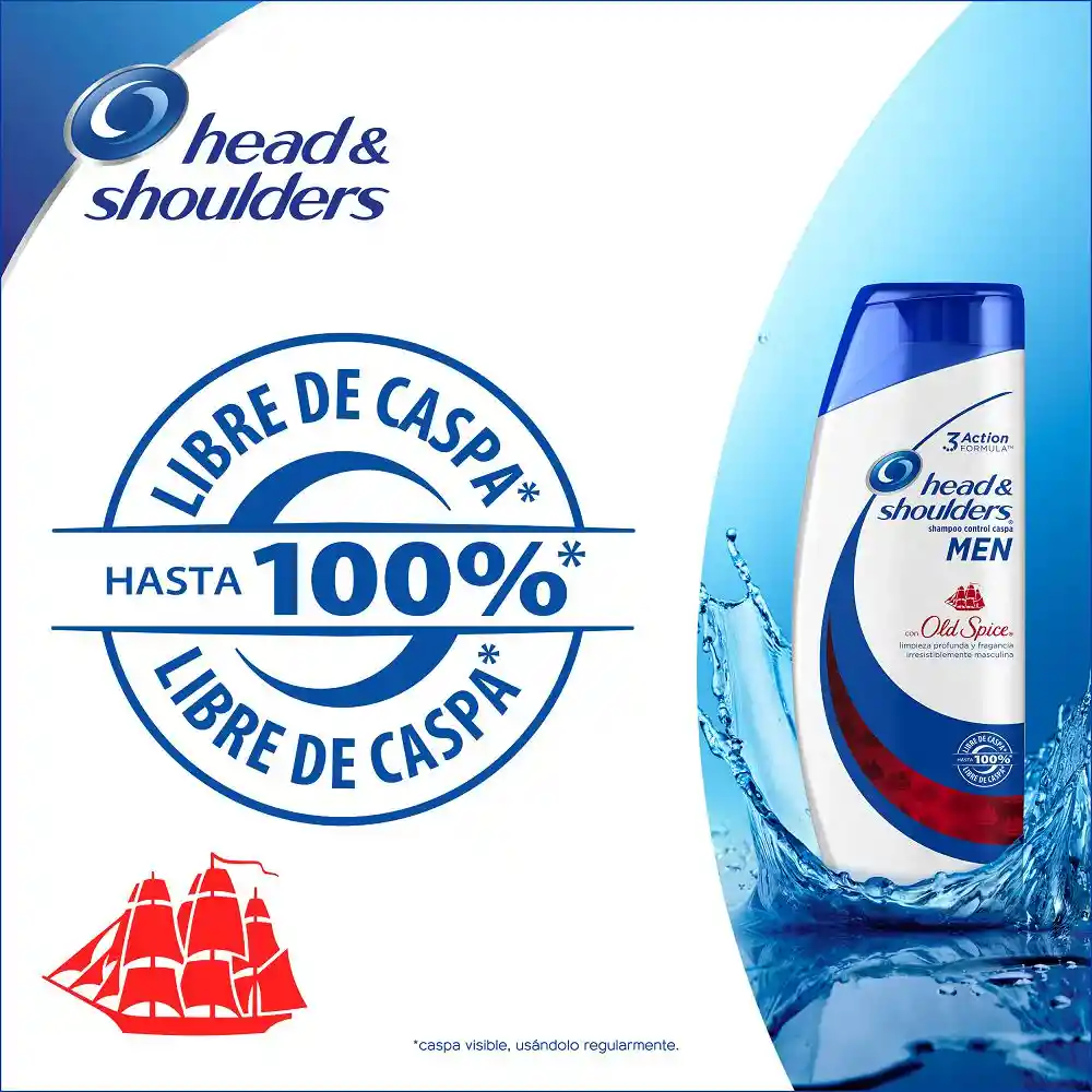 Head & Shoulders Shampoo con Old Spice Men 3 Action Pack