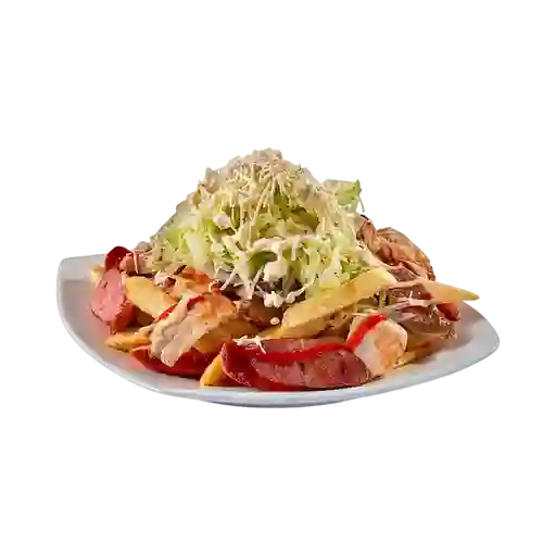 Salchipapa Mixta