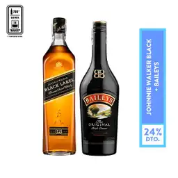 Johnnie Walker Black Label 700 Ml + Baileys Original 700 Ml