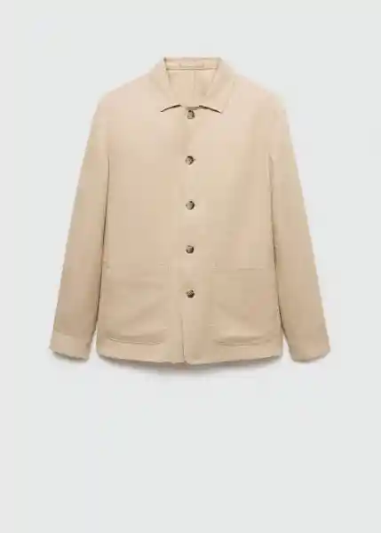 Blazer Americana Sorbet Beige Talla 50 Hombre Mango