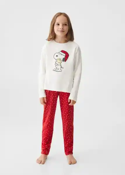 Pijama Sxmas Rojo Talla 06 Niña Mango