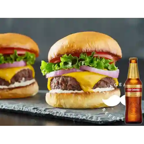 Combo Classic Burger + Club col. Dorada Bot. 330ml