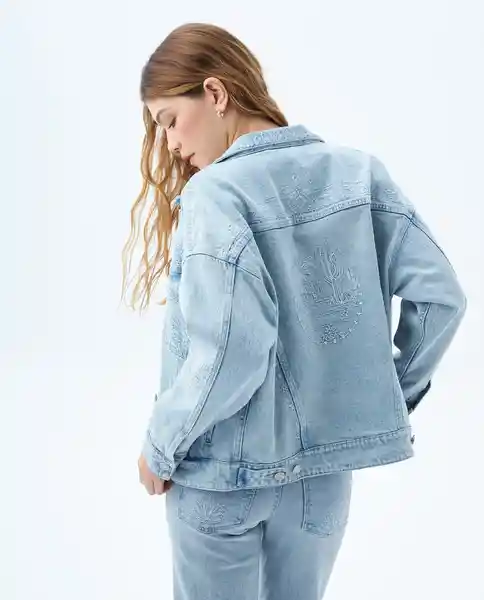 Chaqueta Mujer Azul Talla L 329f003 Americanino