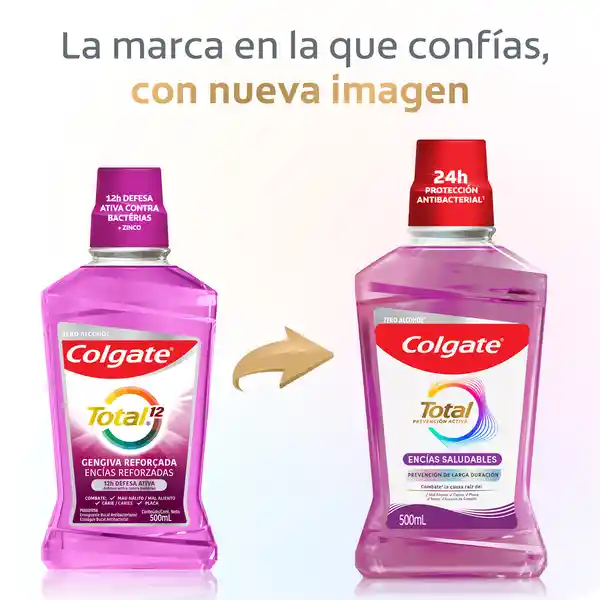 Enjuague Bucal Colgate Total Encías Prevención Activa 500ml